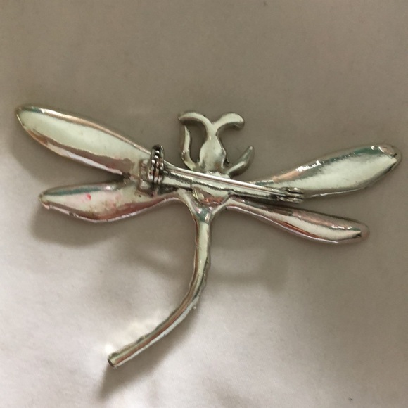 Silver-tone Vintage Dragonfly Pin - Picture 2 of 2